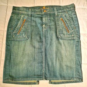 7 For All Mankind Pencil Jean Skirt